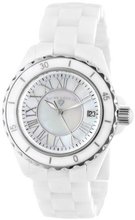 Swiss Legend 20050-WWSR "Karamica Collection" White Ceramic Bracelet