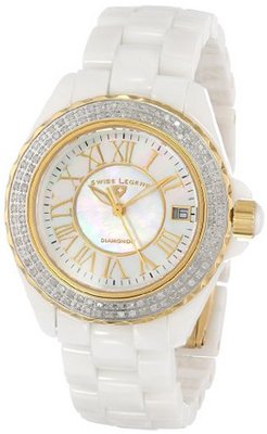Swiss Legend 20051-WWWGR Karamica White High Tech Ceramic Diamond
