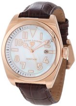 Swiss Legend 20434-RG-02MOP-BRW Heritage White Mother-Of-Pearl Dial