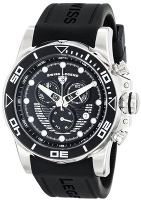 Swiss Legend 21368-01 Avalanche Analog Display Swiss Quartz Black