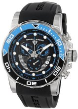 Swiss Legend 21368-01-EBLAB Avalanche Chronograph Black Dial Silicone Band