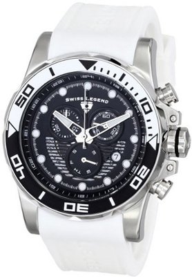 Swiss Legend 21368-01-WHAS Avalanche Analog Display Swiss Quartz White