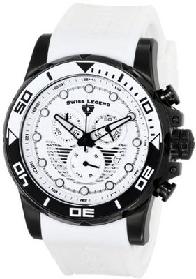 Swiss Legend 21368-BB-02-WHAS Avalanche Analog Display Swiss Quartz White