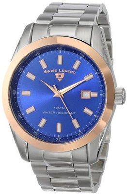 Swiss Legend 21397-33-RB Classic Analog Display Swiss Quartz Silver