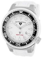 Swiss Legend 21818D-02 Neptune Collection Stainless Steel White Rubber