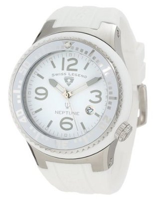 Swiss Legend 21848P-02-WB Neptune White Dial White Silicone