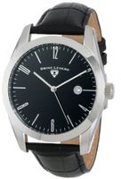 Swiss Legend 22044-01 "Pennisula" Stainless Steel and Black Leather Dress