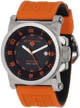 Swiss Legend 40030-01-OAS Sportiva Black Textured Dial Orange Silicone