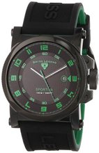 Swiss Legend 40030-BB-01-GRA "Sportiva" Analog Display Swiss Quartz Black Casual
