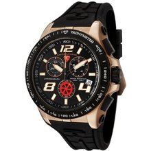 Swiss Legend 80040-RG-01-BB Sprint Racer Collection Chronograph Black Rubber