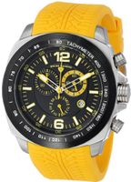 Swiss Legend "Sprinter" Stainless Steel and Black Ion Plating Yellow Silicone