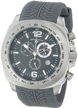 Swiss Legend "Sprinter" Stainless Steel and Gray Silicone Gray Dial