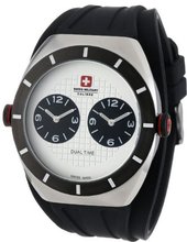 Swiss Military Calibre 06-4C1-04-001R Commando IP Black Dual Time Zone Luminous Rubber