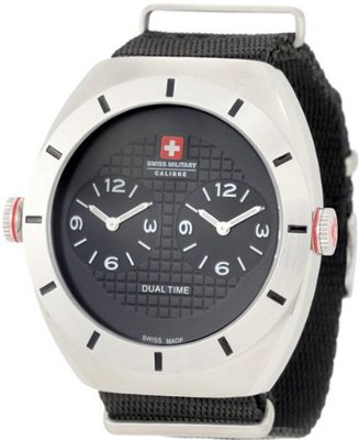 Swiss Military Calibre 06-4C1-04-007T Commando Luminous Black Dial Dual-Time
