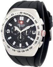 Swiss Military Calibre 06-4C2-04-007R Commando Luminous Black Dial Chrono Tachymeter