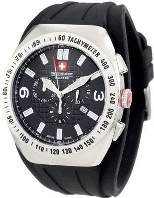 Swiss Military Calibre 06-4C2-04-007R Commando Luminous Black Dial Chrono Tachymeter