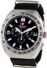 Swiss Military Calibre 06-4C2-04-007T Commando Tachymeter Chronograph Luminous Date Black Dial