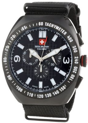 Swiss Military Calibre 06-4C2-13-007T Commando Black IP Tachymeter Chronograph Date