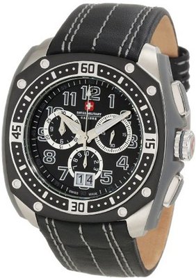 Swiss Military Calibre 06-4F1-04-007 Flames Chronograph Grey Leather Date