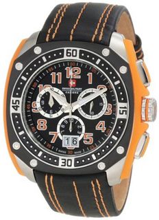 Swiss Military Calibre 06-4F1-04-079 Flames Chronograph Orange Leather Date