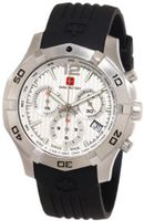 Swiss Military Calibre 06-4I3-04-001 Immersion Chronograph White Dial Black Rubber