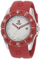 Swiss Military Calibre 06-4M1-04-001.4 Marine Textured Dial Red Rubber Date