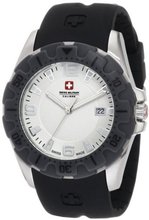 Swiss Military Calibre 06-4M1-04-001.9 Marine Textured Dial Grey Bezel Rubber Date