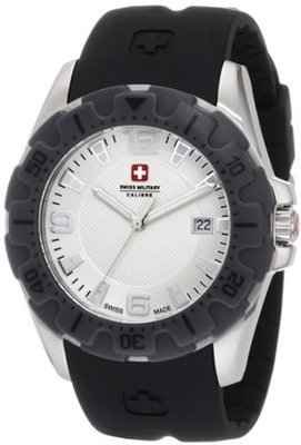 Swiss Military Calibre 06-4M1-04-001.9 Marine Textured Dial Grey Bezel Rubber Date