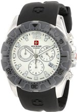 Swiss Military Calibre 06-4M2-04-001.9 Marine Chronograph Textured Dial Black Rubber