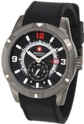 Swiss Military Calibre 06-4R5-04-007R Revolution Grey Ion-Plated Black Dial Rubber
