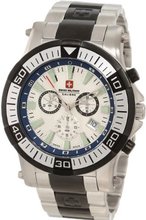 Swiss Military Calibre 06-5H1-04-003 Hawk Chronograph Blue Inner Bezel Steel Bracelet