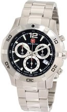 Swiss Military Calibre 06-5I3-04-007 Immersion Chronograph Black Dial Steel Bracelet