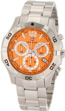 Swiss Military Calibre 06-5I3-04-079 Immersion Chronograph Orange Dial Steel Bracelet