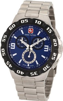 Swiss Military Calibre 06-5R2-04-003 Racer Chronograph Blue Dial Steel Bracelet