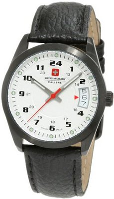 Swiss Military Calibre 06-6T1-13-001 Trooper Black IP Silver Dial 24-Hour Date