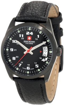 Swiss Military Calibre 06-6T1-13-007 Trooper Black IP Black Dial 24-Hour Date