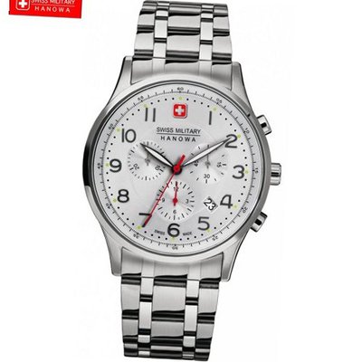 Swiss Military Hanowa Patriot 06-5187-04-001 Silver Stainless-Steel Quartz with White Dial