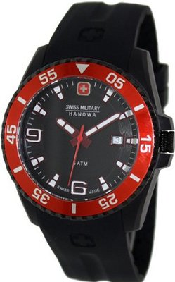 Swiss Military Hanowa Ranger 06-4200-27-007-04 Black Silicone Swiss Quartz with Black Dial