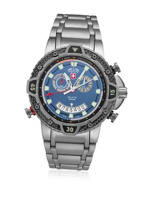 Military Chronograph Swiss Blue Regatta Yacht Racing Typhoon CX Titanium Carbon Fiber