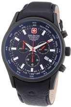 Swiss Military 6-4156.13.003 Navalus Chrono Black Leather Strap