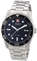 Swiss Military 6-5213.04.007 Aqualiner Black and Silver Steel
