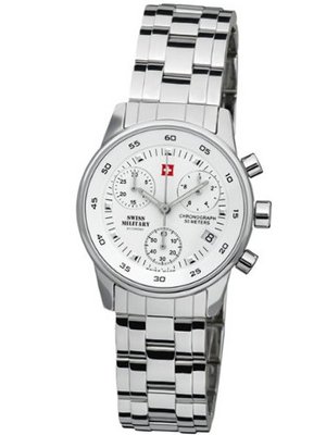 Swiss Military Damen-Armbanduhr, Chronograph, 20048ST-2M