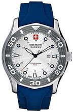 Swiss Military Hanowa Oceanic 06-4170-04-001-03 Blue Rubber Swiss Quartz with Silver Dial