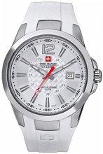 Swiss Military Hanowa Predator 06-4165-04-001 Silver Nylon Quartz with Silver Dial