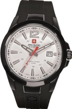 Swiss Military Hanowa Predator 06-4165-13-001 Black Polyurethane Swiss Quartz with White Dial