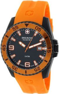 Swiss Military Hanowa Ranger 06-4200-27-007-79 Orange Rubber Swiss Quartz with Black Dial