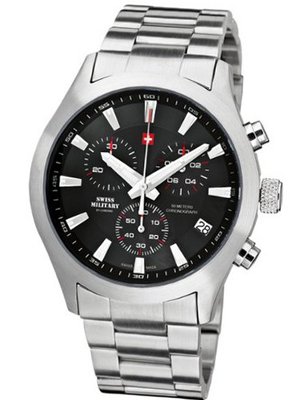 Swiss Military Herren-Armbanduhr, Chronograph, 20085ST-1M