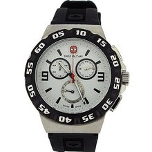 Swiss Military Racer Chronograph Rotating Bezel Black Rubber Gents 06-4R2W