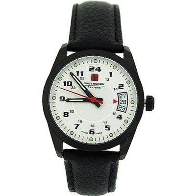 Swiss Military Trooper Black Genuine Leather Strap Ladies Sports SM06-6T1W