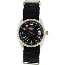 Swiss Military Trooper Black Nylon Fabric Strap Ladies Sports SM06-4T1